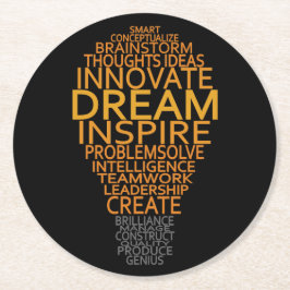 Porta-copo De Papel Redondo Portas copos de Luz Inspiron