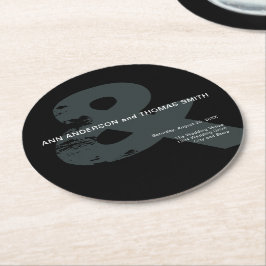 Porta-copo De Papel Redondo Portas copos de Papel de Casamento de Ampersand Ru