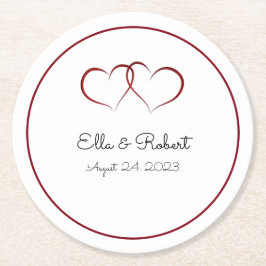 Porta-copo De Papel Redondo Portas copos de papel monograma