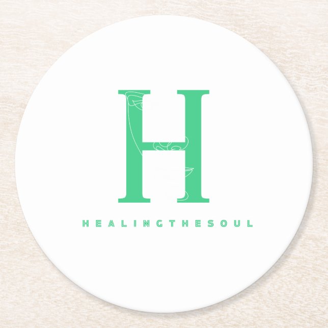 Porta-copo De Papel Redondo Posavasos (Frente)