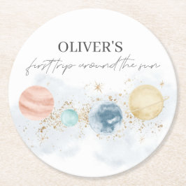 Porta-copo De Papel Redondo Primeira viagem em torno das Portas copos de papel