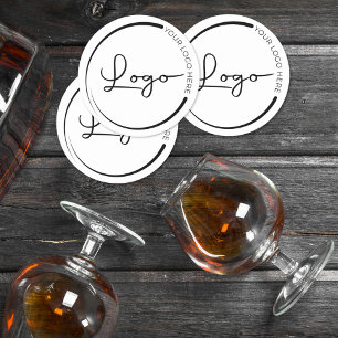 Porta-copo De Papel Redondo Promocional de logotipo comercial da empresa profi