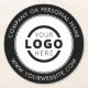 Porta-copo De Papel Redondo Promocional de logotipo de empresa com marca perso (Frente)