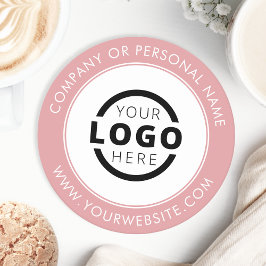 Porta-copo De Papel Redondo Promocional de logotipo de empresa com marca perso