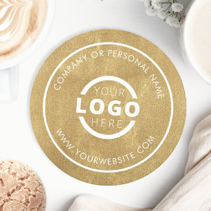 Porta-copo De Papel Redondo Promocional personalizado Logotipo de empresa Dour