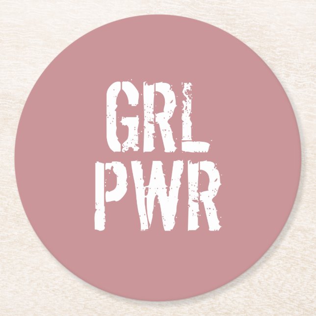 PORTA-COPO DE PAPEL REDONDO PWR GRL - (Frente)