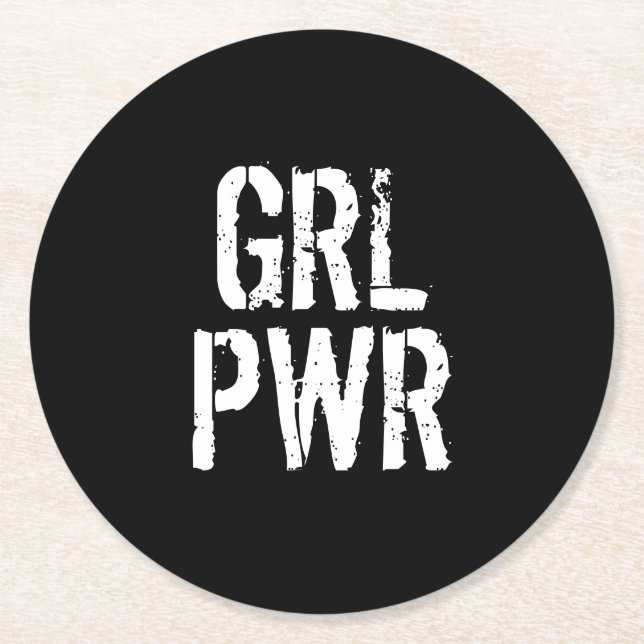 PORTA-COPO DE PAPEL REDONDO PWR GRL - (Frente)