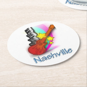 Porta-copo De Papel Redondo Ritmo Nashville