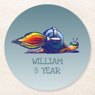 Porta-copo De Papel Redondo Rocket Snail