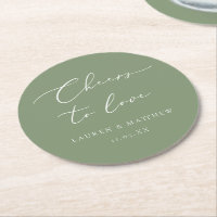 Sage Green Calliografia anima o casamento