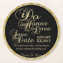 Porta-copo De Papel Redondo Salvar as Portas copos de Data