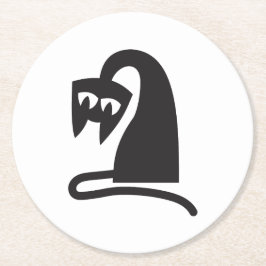 Porta-copo De Papel Redondo Scary Cat