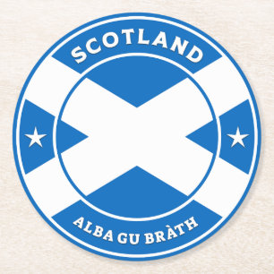 Porta-copo De Papel Redondo Scotland Forever