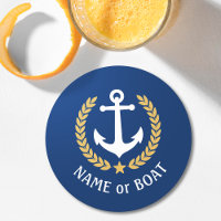 Seu nome de boi Anchor Dourado Laurel Star Blue