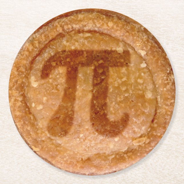 Porta-copo De Papel Redondo Símbolo de Pie de Pork Quirky  (Frente)