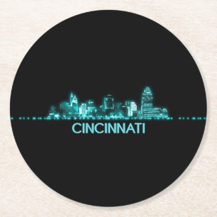 Porta-copo De Papel Redondo Skyline Cincinnati