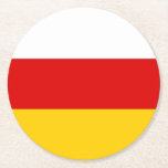 Porta-copo De Papel Redondo South Ossetia Flag<br><div class="desc">Patriotic flag of South Ossetia.</div>