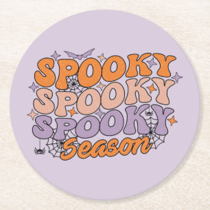 Porta-copo De Papel Redondo Spooky Spooky Season