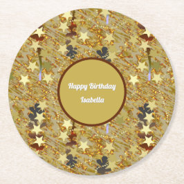 Porta-copo De Papel Redondo Stars and Sparkle Any Age Birthday Party