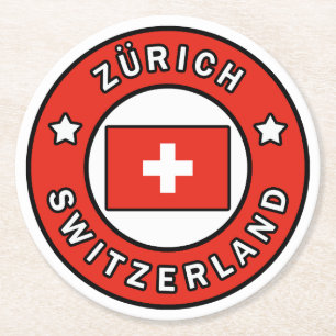 Porta-copo De Papel Redondo Suiça de Zürich
