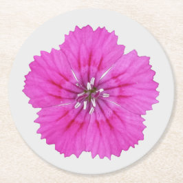 Porta-copo De Papel Redondo Suporte de papel Pink Dianthus