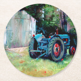 Porta-copo De Papel Redondo T' Old Tractor Coaster