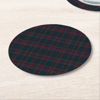Porta-copo De Papel Redondo Tartan de Herança de Inverno | Lodge Diamond