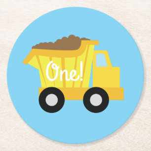 Porta-copo De Papel Redondo Tema bonito do partido de primeiro aniversario dos