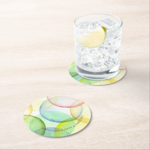 Porta-copo De Papel Redondo Tema de Festa de aniversário do Modelo de Fotograf