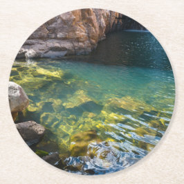 Porta-copo De Papel Redondo Território Norte australiano Katherine Gorge