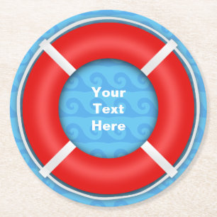 Porta-copo De Papel Redondo Texto Personalizado do Lifebuoy
