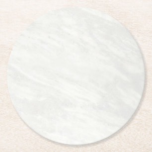 Porta-copo De Papel Redondo Toalha de Papel Rústico de Mármore Branco Simples