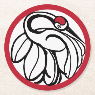 Porta-copo De Papel Redondo Tonelada Japonesa