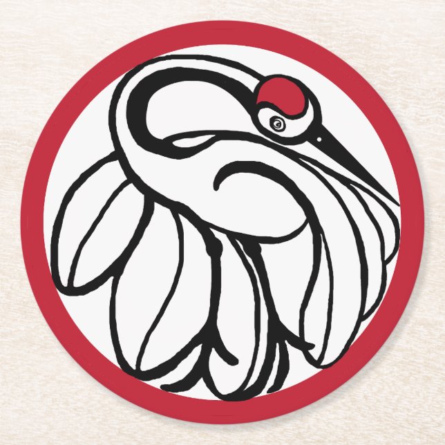 Porta-copo De Papel Redondo Tonelada Japonesa (Frente)