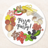 Tópicos de festas de pizza fazem o seu próprio Dec