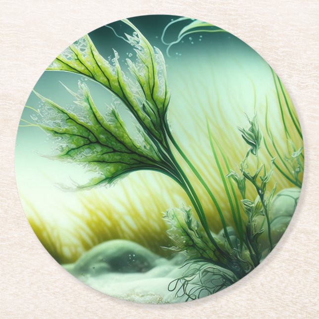 Porta-copo De Papel Redondo Underwater Majesty (Frente)