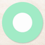 Porta-copo De Papel Redondo Vazio Elegante Moderno Ponto Branco, Modelo Verde<br><div class="desc">Porta copos De Papel Redondo De Modelo Verde Com Vazio Elegante Moderno Ponto Branco.</div>