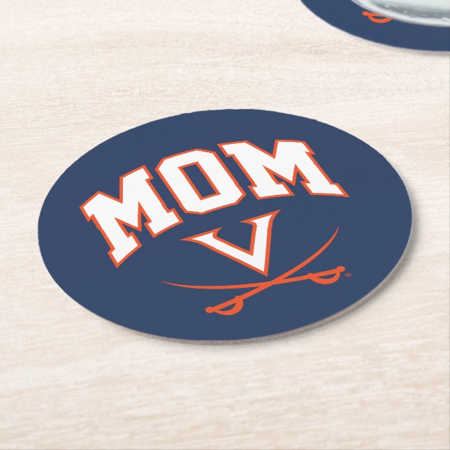 Porta-copo De Papel Redondo Virginia Cavaliers Mãe (Angulado)