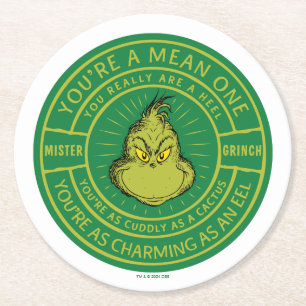 Porta-copo De Papel Redondo Você é Um Troféu Senhor Grinch
