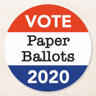Porta-copo De Papel Redondo Votação em 2020