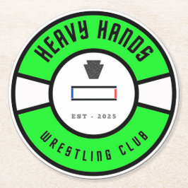 Porta-copo De Papel Redondo Wrestling Club Items