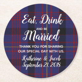 Porta-copo De Papel Redondo Xadrez Dundonald - Favor Porta copos de Papel