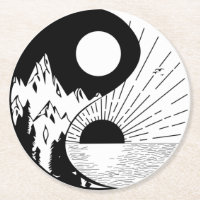 Zen Yin Yang Black White