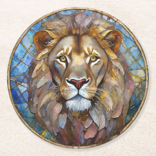 Porta-copo De Papel Redondo Zodiac - Leão o Leão