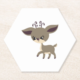 Porta-copo De Papel Reindeer Christmas
