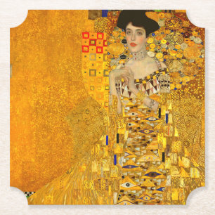 Porta-copo De Papel Retrato de Gustav Klimt de Adele Bloch-Bauer I
