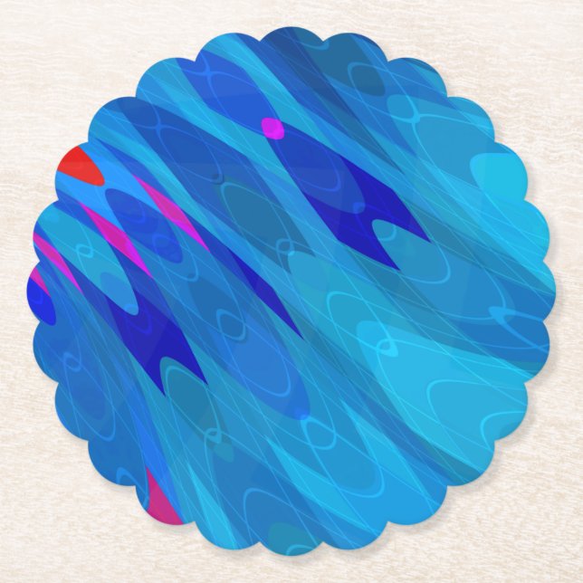 Porta-copo De Papel Ripple do mar (Frente)