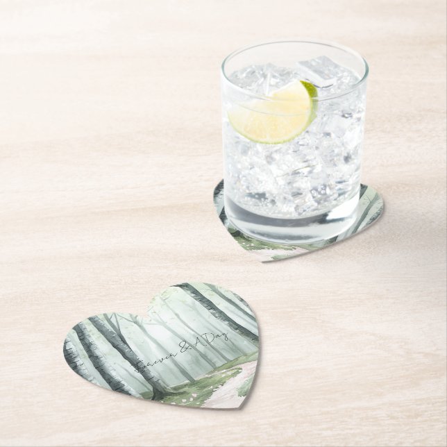 Porta-copo De Papel Romantic Enchanted Forest Wedding (Insitu)