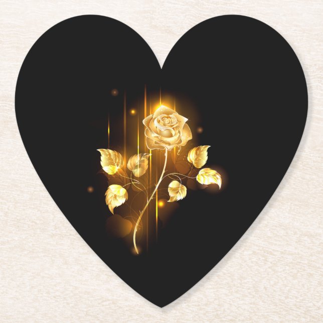 Porta-copo De Papel rosa do ouro ( rosa dourado ) (Frente)