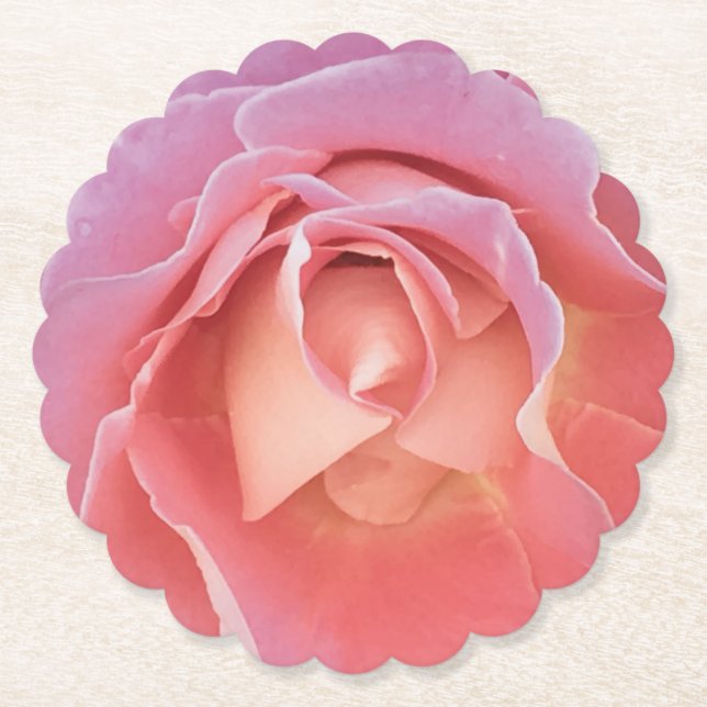 Porta-copo De Papel Rosa Rosa Rosa Lusciosa (Frente)